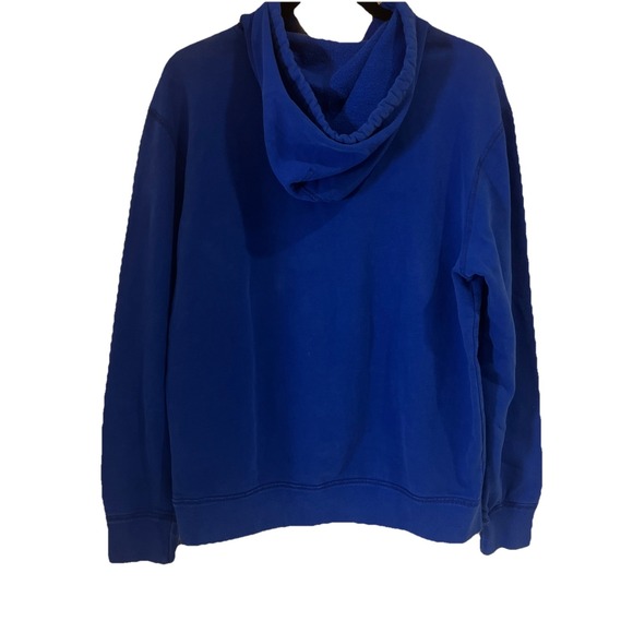 Y2K American Eagle Outfitters Women Hoodie Sweatshirt Blue Green Pullover Medium - Picture 2 of 5